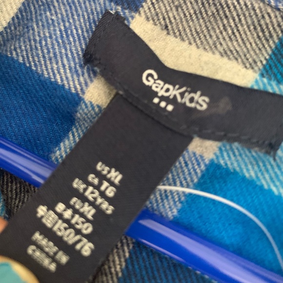 NWT Boys GAP Flannel Shirt - Picture 4 of 5